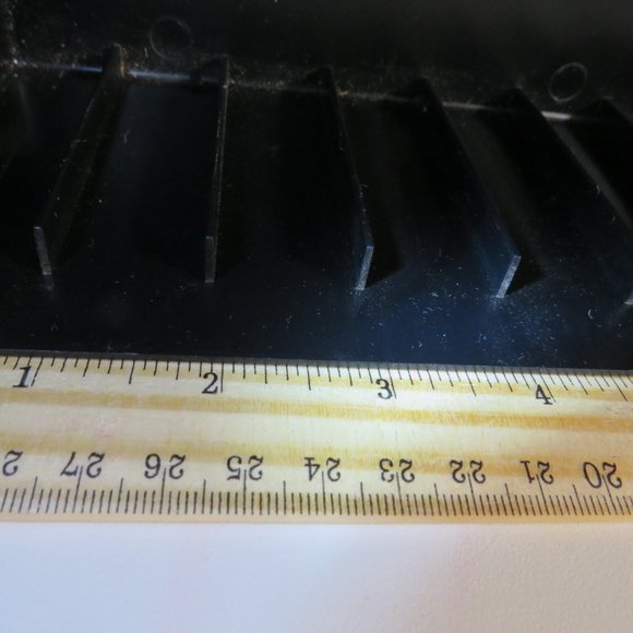 Vintage Eight Track Tape Case Amber Transparent Cover Black Solid Base - Picture 12 of 12